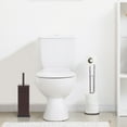 Bronze Toilet Bowl Brush and Holder, Odor Free Bathroom Cleaner with ...