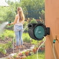 thumbnail image 2 of Outsunny Retractable Hose Reel, 1/2 in x 65ft Garden Hose Reel, Blue, 2 of 10