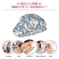 thumbnail image 6 of KLL Funny Cute Healthy Teeth Pattern Shower Cap & Bath Cap for Women,Reversible Oversized Waterproof Shower Caps for all Hair Lengths,Elastic Reusable Bathing Hair Cap, 6 of 6