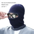 thumbnail image 5 of ievspot 1 Pcs Warm Knitted Neck Warmer Hat Fleece Lined Ski Mask Windproof Face Mask for Men, 5 of 8