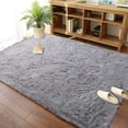 thumbnail image 2 of Alfombra Merelax, moderna, suave y esponjosa, peluda, 120 x 180 cm, color gris, 2 of 8
