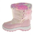 thumbnail image 3 of Rugged Bear Little Kids Girls Synthetic Snow Boots with Beautiful Lace Closure, 3 of 5