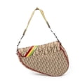thumbnail image 5 of Pre-Owned Dior Brown/Red/Green/Yellow Rasta Saddle Bag Shoulder bag, 5 of 10