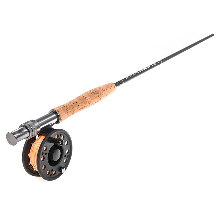 Leo 9' Fly Fishing Rod and Reel Combo with Carry Bag 10 Flies Complete  Starter Package Fly Fishing Kit 