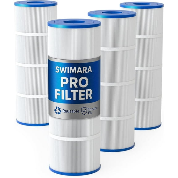 Upgraded 5oz CCP320 Pool Filter Cartridges, Compatible with Pentair Clean & Clear Plus 320 (#160340), Replaces OEM 178580, R173573, Pleatco PCC80, 4-Pack, 320 Sq.Ft Total, Premium Media