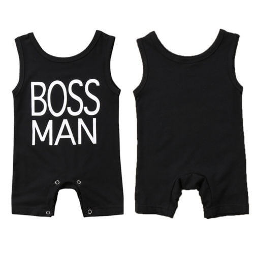 baby boy sleeveless romper