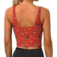 thumbnail image 4 of Goofa German Shepherd Dog Printed Sports Bras for Women, High Impact Running Bra Workout Crop Tank Tops Longline Sports Bra Push up-Large, 4 of 9