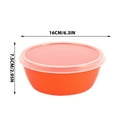 thumbnail image 4 of Stackable Plastic Bowl Set with Airtight Lids | Oval Food Storage Containers for Fridge | BPA-Free Kitchen Organizers, 4 of 7