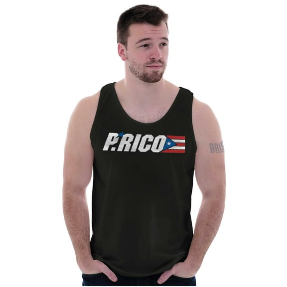 Puerto Rican Country Flag Se Levanta Tank Top T Shirts Men Women Brisco Brands S