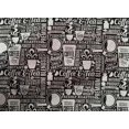 thumbnail image 5 of oneOone Cotton Poplin Black Fabric Nostalgia Coffee Quilting Supplies Print Sewing Fabric By The Yard 42 Inch Wide-E4, 5 of 6