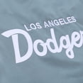 thumbnail image 6 of Men's Mitchell & Ness  Gray Los Angeles Dodgers Thunderstorm Head Coach Lightweight Satin Full-Snap Jacket, 6 of 7