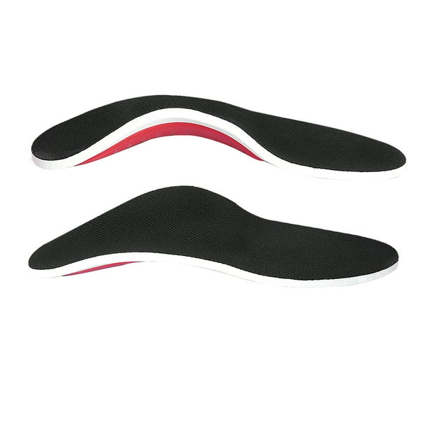 Flat black shoes with arch deals support
