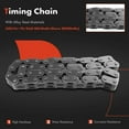 thumbnail image 3 of A-Premium Engine Timing Chain Kit W/Sprocket [fits OHV, 6Cyl 4.3L] Compatible with Chevrolet & GMC Vehicles, fits Express Savana 1500, Blazer, Jimmy, Astro, K1500, P3500, S10 & More & Isuzu Hombre, 3 of 8