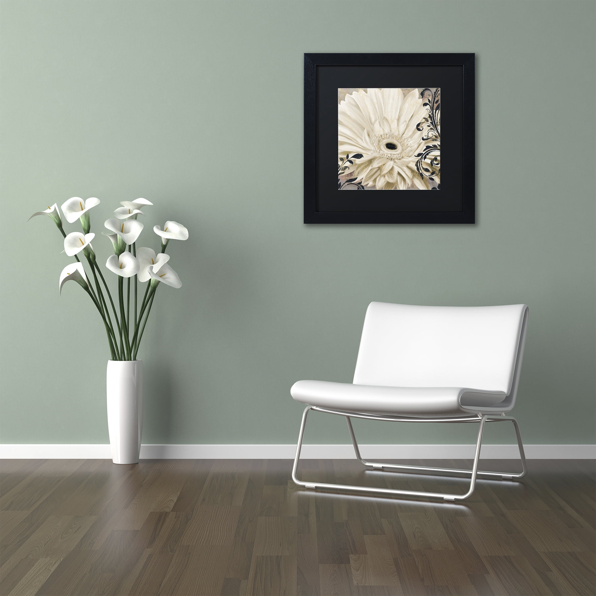 Trademark Fine Art 'Winter White I' Black Framed Art by Color Bakery