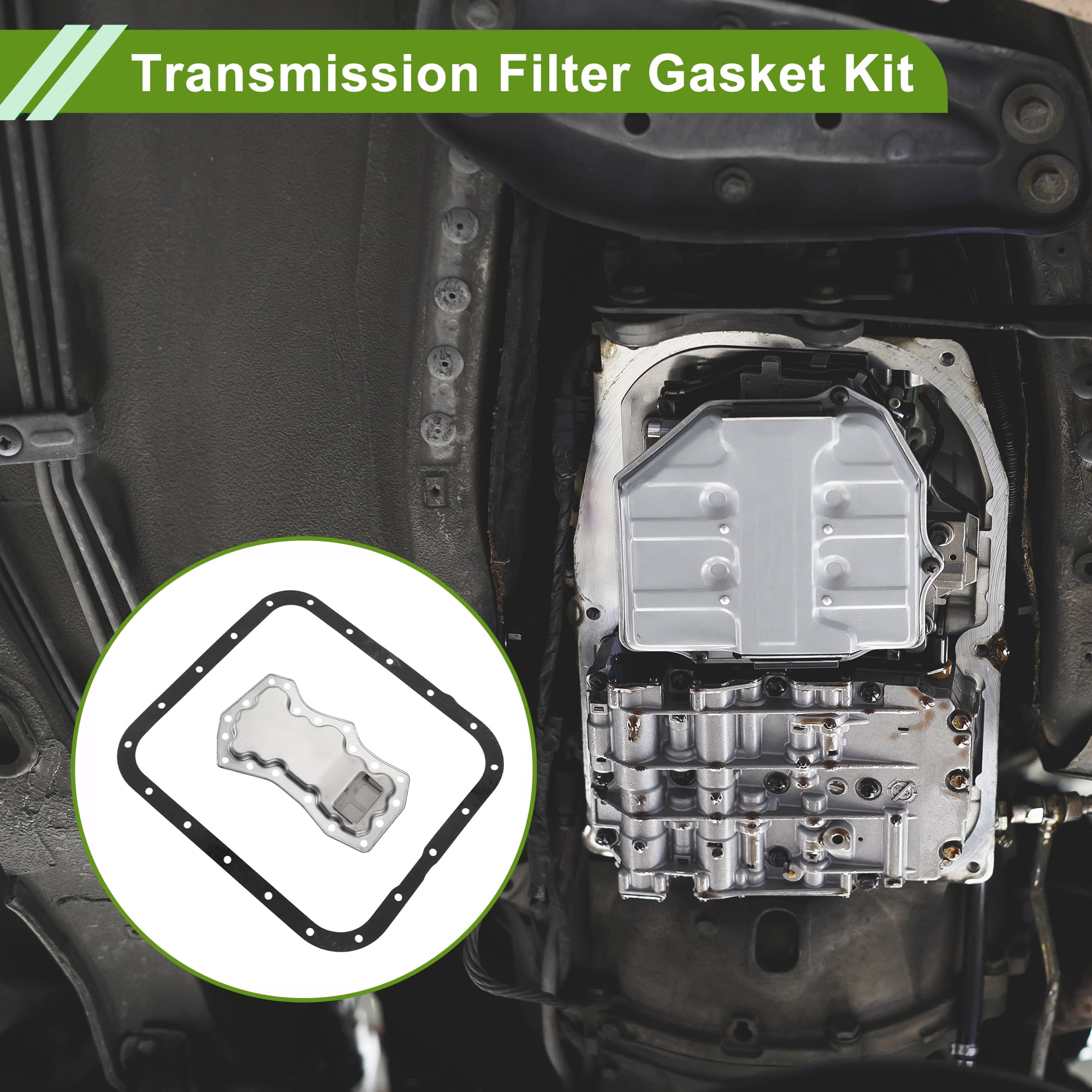 Unique Bargains No.31728AA050 Transmission Filter Gasket Kit for Subaru Impreza 1999-2005 Durable Silver Tone Engine Automatic Transmission Filter Kit 1SET
