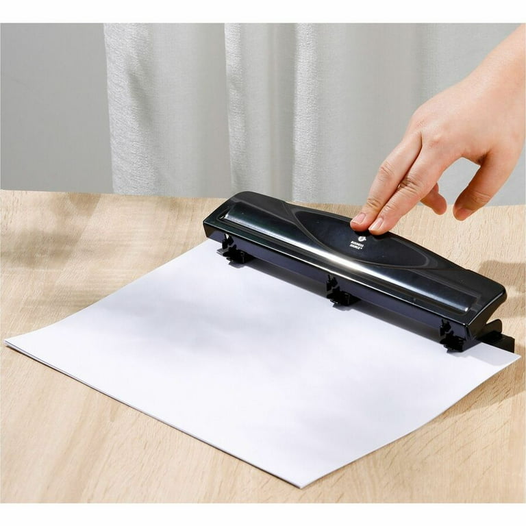 Business Source Nonadjustable 3-Hole Punch - 10 Sheet - 1/4 Business Source Nonadjustable 3-Hole Punch - 10 Sheet - 1/4