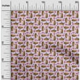 thumbnail image 2 of oneOone Rayon Pink Fabric Fruits Papaya Craft Projects Decor Fabric Printed By The Yard 56 Inch Wide, 2 of 4