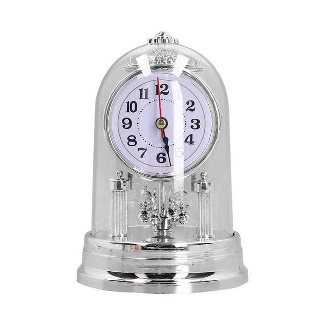 Desk Clock, Quiet Environment European Retro Multifunctional Clock For Living Room Bedroom For Bedside Desk