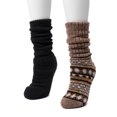 thumbnail image 4 of MUK LUKS Women's Tall Slouch Cabin Socks, 2-Pack, OSFM, 4 of 5