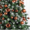 thumbnail image 4 of Prextex Copper Christmas Ball Ornaments for Christmas Decorations - 36 Pieces Xmas Tree Shatterproof Ornaments with Hanging Loop for Holiday and Party Decoration (Combo of 6 Styles in 3 Sizes), 4 of 5