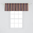 thumbnail image 2 of Ambesonne Retro Window Valance, Vintage Geometric Stipes, 54" X 18", Multicolor, 2 of 3