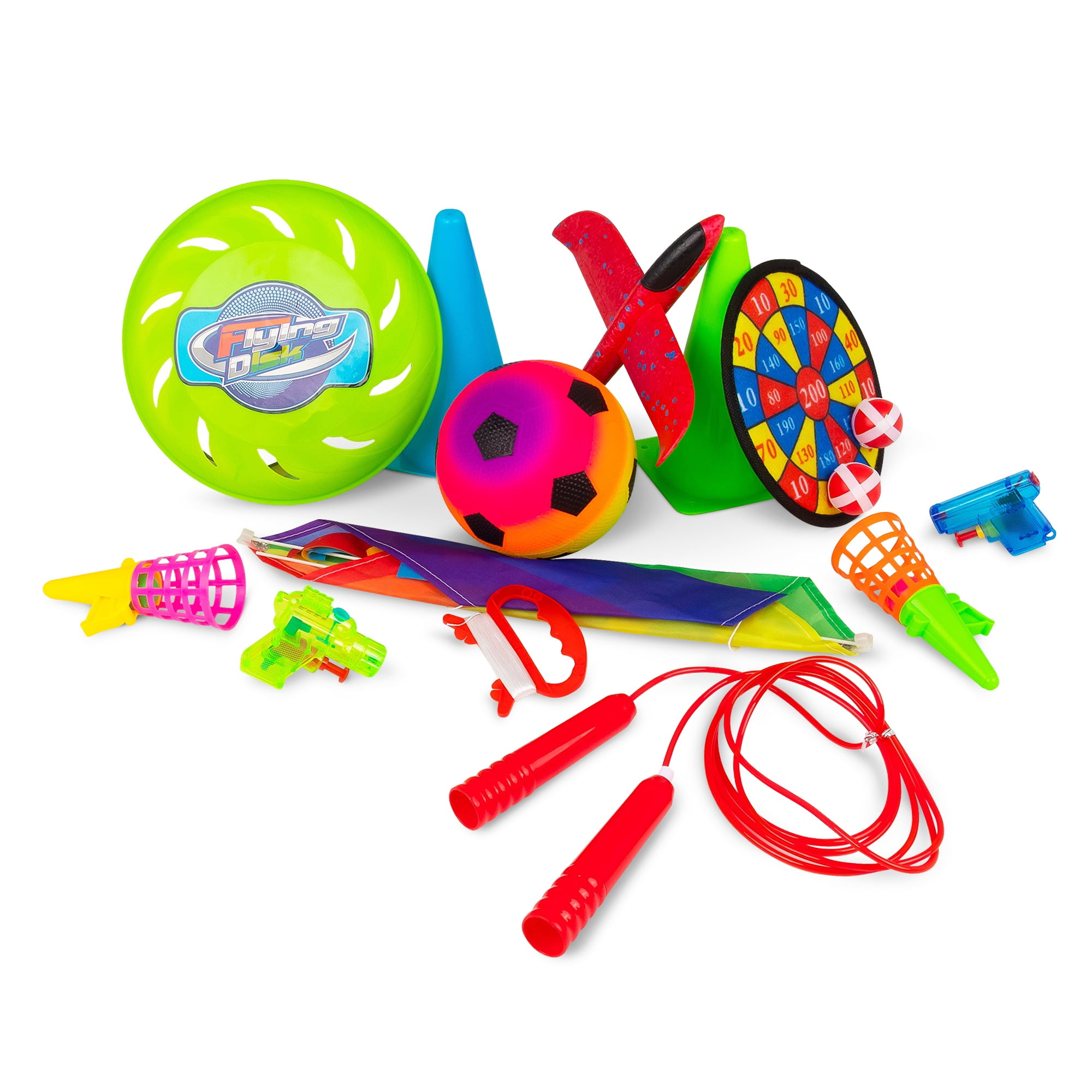 One for Fun Fantastic Fun Box, 12-Piece Kids Outdoor Games & Activity Set