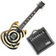thumbnail image 1 of Paquete Guitarra Electrica Jethro Series By Steelpro 057-sk Color Naranja claro Material del diapasón ÁLAMO LAMINADO CON BLOQUES Orientación de la mano Diestro, 1 of 10