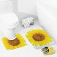 thumbnail image 4 of Bathroom Rugs Set 2 Pieces, Sunflower Bathroom Set - Quick Drying Bath Mat And U-Shaped Toilet Rug, Water Absorbent Bath Carpet For Bedroom Floor Living Room, Machine Washable, 4 of 6