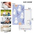 thumbnail image 6 of Yayeee 100% Cotton Hand Towels for Bathroom 16" x 28" Soft Absorbent Kitchen Towel, Blue Halloween, 6 of 7