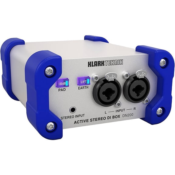Klark Teknik DN200 V2 2-Channel Active DI-Box with Extended Dynamic Range and Sum/Split Options