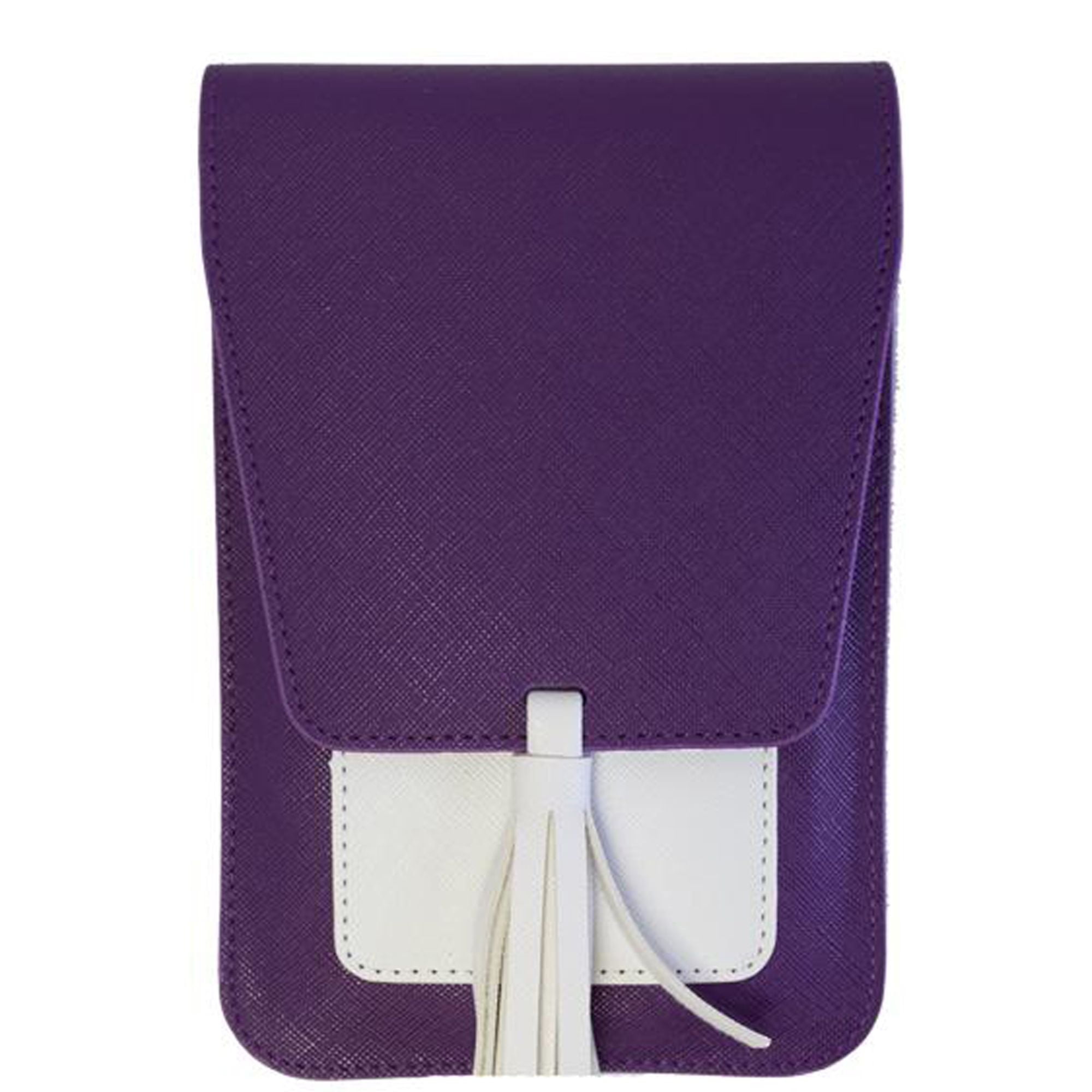 K. Carroll 7.5" Purple and White Fashionable Harper Crossbody Bag