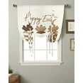 thumbnail image 4 of Easter Radish Brown Curtains for Living Room Bedroom Modern Tie Up Window Curtain Kitchen Short Curtain, 4 of 7