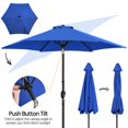 thumbnail image 3 of Yaheetech 9 Ft Outdoor Patio Market Umbrella with Push Button Tilt and Crank, Royal Blue, 3 of 9