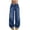 pants 43#Blue, variant on WAYUTE Girls Jeans Wide Leg High Waist Comfortable Fit Baggy Denim Pants for Kids Youth Streetwear Casual Daily Wear