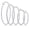 Sterling Silver, variant on 5 Pairs Silver Clip on Earrings Hoop Non Piercing Women Clip Earrings for Women, 5 Sizes