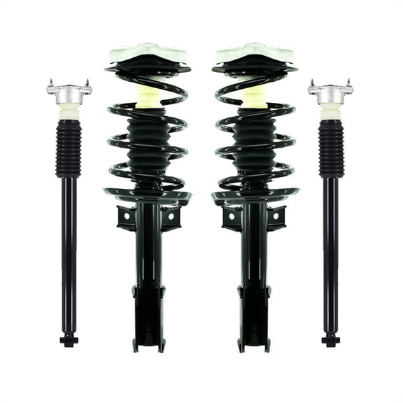 Set of 4 Front Quick Complete Strut-Coil Spring Assembly-Rear Complete Shock Absorber Kit For 2010-2015 Mercedes-Benz GLK350