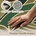 thumbnail image 6 of ODIKA 2'x3' Washable Throw Rug Non-Slip, Low Profile, Flatwoven, Easy Care Green Brown Geometric Elegance with Art Circular and Motifs Blend in for Hallway, Study Room, 6 of 7