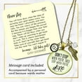 thumbnail image 2 of 13.1 Marathon Gutsy Goodness Bronze Metal Necklace Don't Stop Sport Female Adult Jewelry, 2 of 7