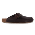 thumbnail image 3 of HAFLINGER Men Women leather Clogs 'Porto', dark brown, 3 of 8