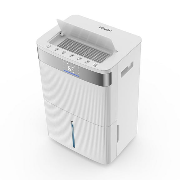 80 Pints Dehumidifier for Home Basement Commercial Industrial Use with Smart Humidity Control Low Noise Large Coverage White
