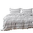 thumbnail image 5 of Black and White King Microfiber 1400 Thread Count Washable Duvet Cover Set, 5 of 5