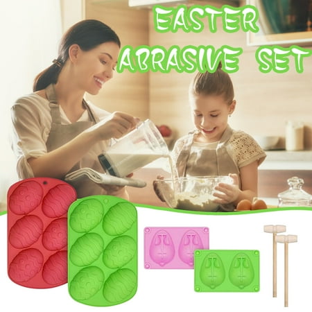 

Coappsuiop Easter Decoration Cake Mould Silicone DIY Dinosaur Eggs Chocolate Kitchen Baking Tools