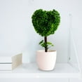 thumbnail image 3 of Artificial Heart Topiary Tree - 10.2 Inch Potted with Green Leaves, Mini Bonsai for Desktop Decor, Shelf Decorations, and Indoor Home Ornamental Displays, 3 of 6