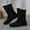 Black, variant on Bnwani Women Boots Ankle Pile Toe Flat Comfortable Knight Suede Boot Black Size 5.5