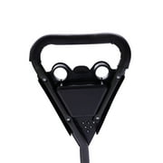 ToppiJoy 3 Wheel Push Pull Golf Cart with Foot Brake, Golf Trolley with Adjustable Straps, One Second to Open & Close, Cup Holder Included (Black)