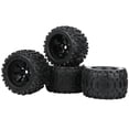 thumbnail image 3 of RC Car Wheels Tires, RC Rubber Tires,  170x103mm 4Pcs 1763g Black for 1/8 Model Car RC Accessory, 3 of 8