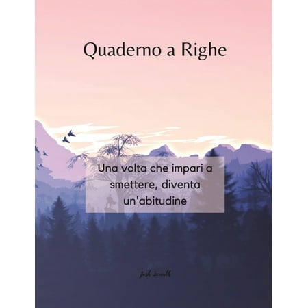ISBN 9784890038657 product image for Quaderno a Righe - Una volta che impari a smettere, diventa un'abitudine (Paperb | upcitemdb.com