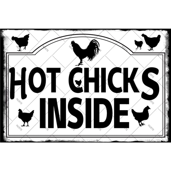 Noete Funny Chicken Coop Signs for Outside 12x16 Inch Vintage Metal Hen House Decor, Outdoor Chicken Coop Signs for Outside, Farmhouse Coop Accessories & Gifts