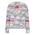 thumbnail image 5 of Womens Fleece Cardigan Coat Button Closure Christmas Print Casual Fashion Style Outerwear, 5 of 5