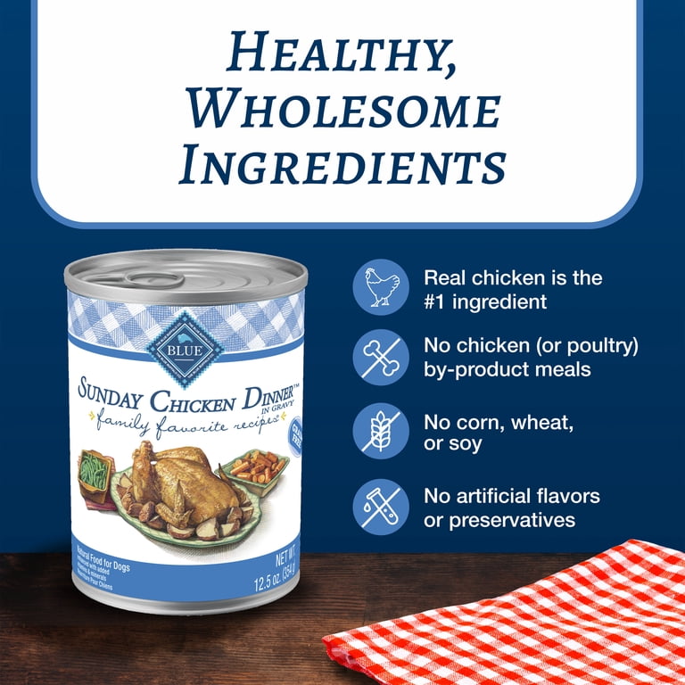 Blue Buffalo Family Favorites Natural Adult Wet Dog Food, Sunday